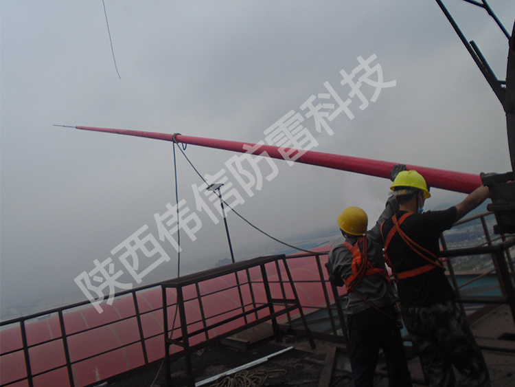 16米玻璃鋼避雷針，工廠專用抗干擾防側(cè)擊絕緣避雷針產(chǎn)品展示三